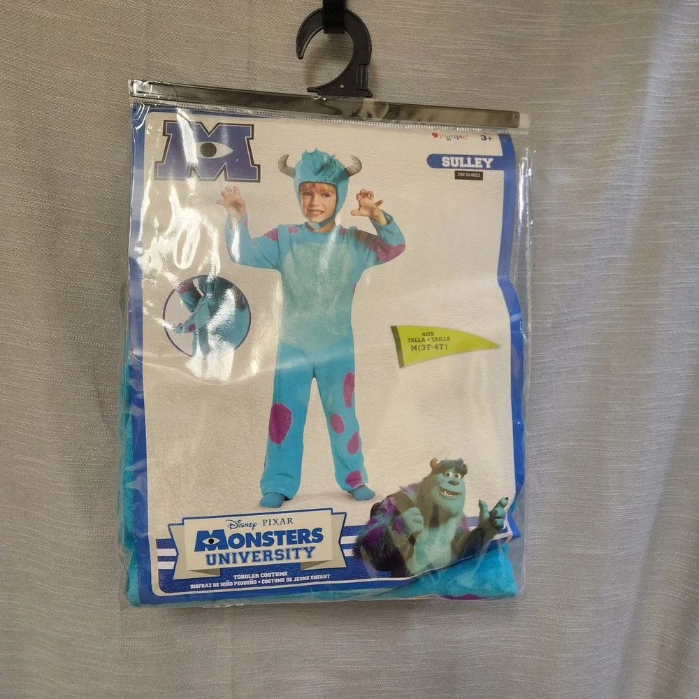 Disney Monsters University Sulley Toddler Costume 3T-4T Disguise 58765M Blue